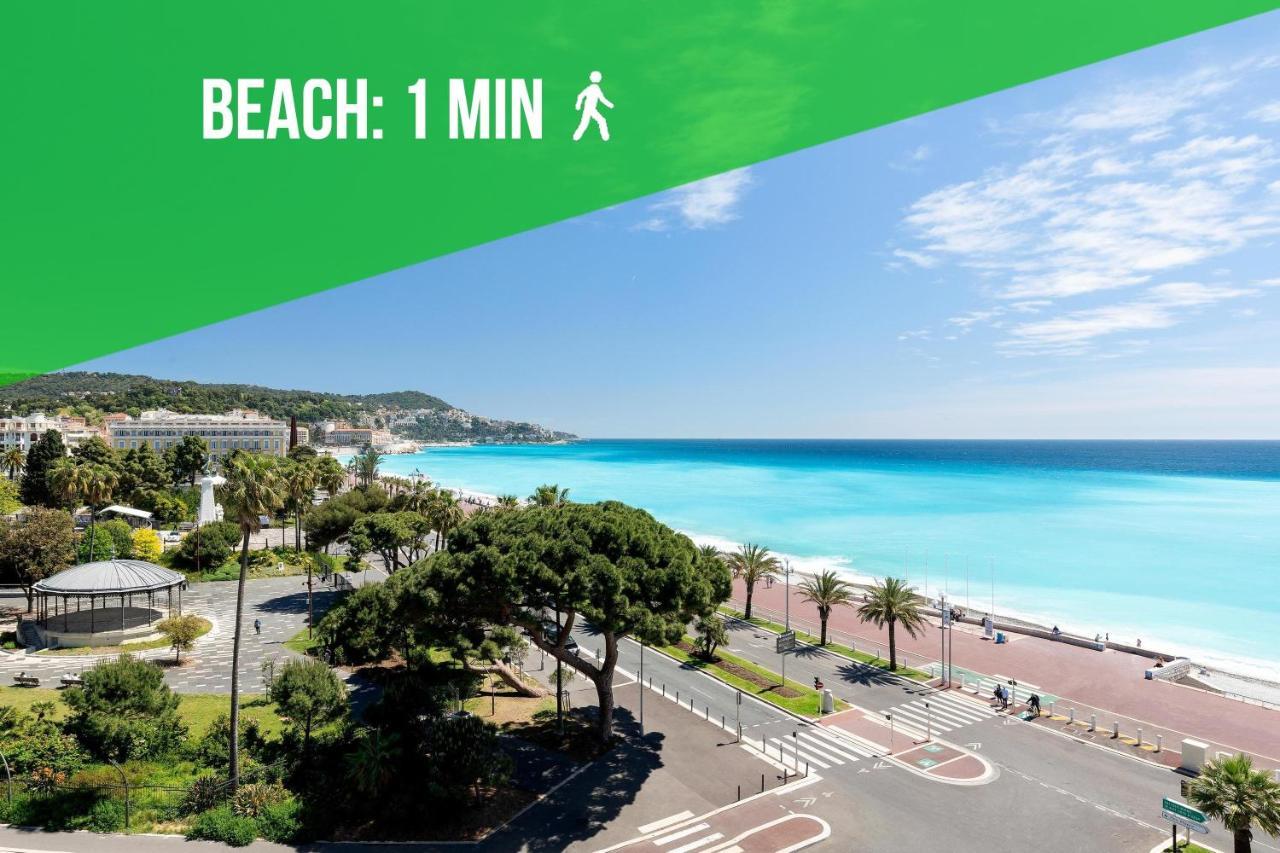 Beach - Kitchen - Wifi - Air Conditioning - Center - Tram Ницца Экстерьер фото